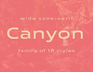 Canyon Family font