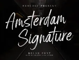 Amsterdam Signature Brush font