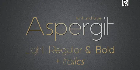 Aspergit font