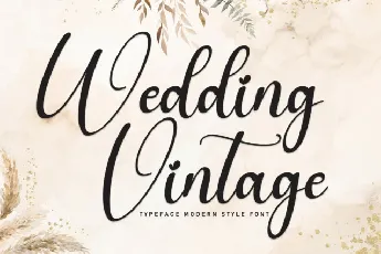 Wedding Vintage font