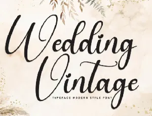 Wedding Vintage font