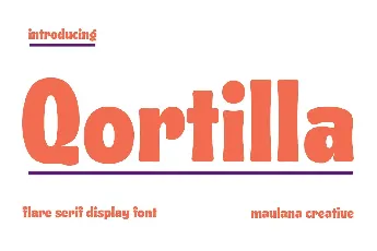 Qortilla font