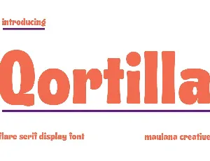 Qortilla font