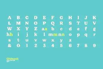 Chinook font