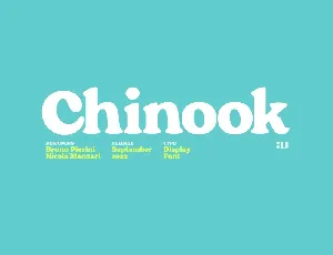 Chinook font