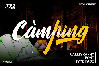 Camping Calligraphy font