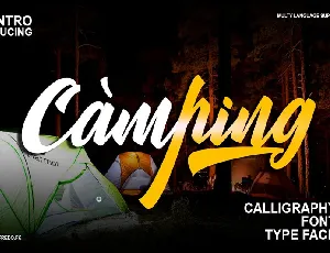 Camping Calligraphy font