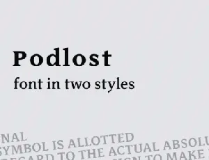 Podlost font