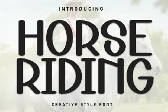 Horse Riding Display font