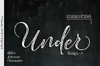 Under Script font