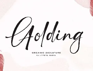 Golding font