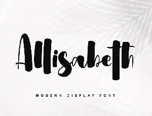 Allisabeth - Personal use font