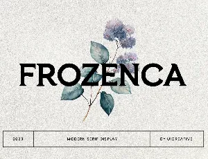 FrozencaScriptTypeface font