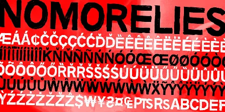 No more lies font