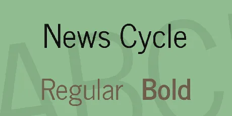 News Cycle font