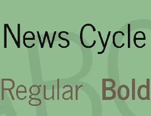 News Cycle font