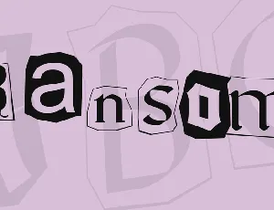 Ransom font