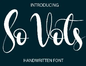 So Vots font