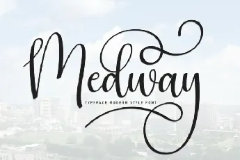 Medway Script font