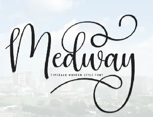 Medway Script font