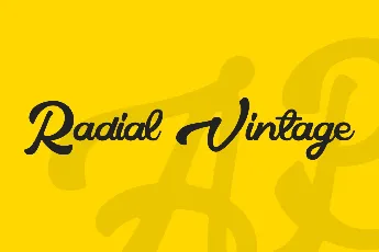 Radial Vintage font