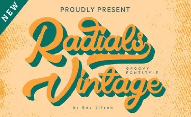 Radial Vintage font