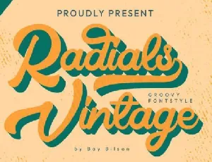 Radial Vintage font