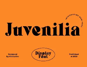 Juvenilia font