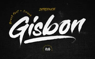 Gisbon Brush Typeface font