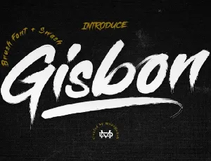 Gisbon Brush Typeface font