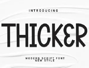 Thicker Display font