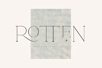 Rotten font