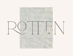 Rotten font