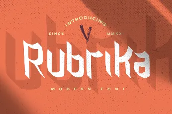 RUBRIKA font