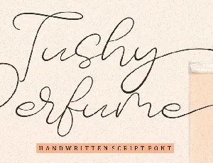 Tushy Perfume font