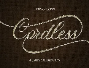 Cordless font