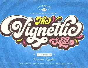 Vignettic Script font