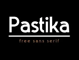 Pastika Sans Serif font