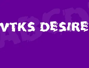 VTKS DESIRE font