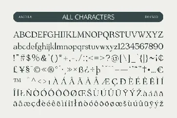 Ascella font