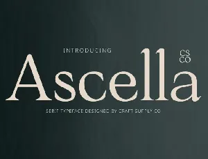 Ascella font