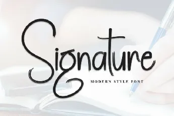 Signature Brush font