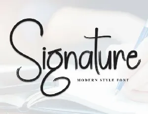 Signature Brush font