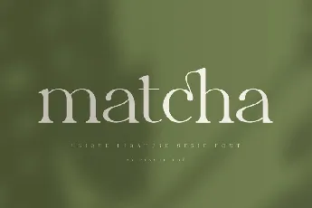 Matcha font