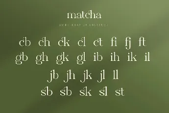 Matcha font