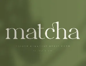 Matcha font