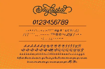 Daylosta font