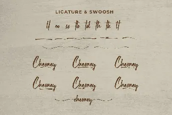 Chesney Demo font