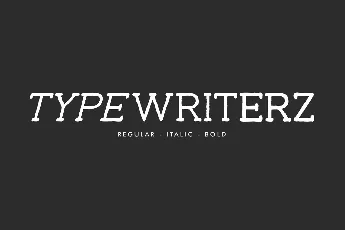 Typewriterz Demo font