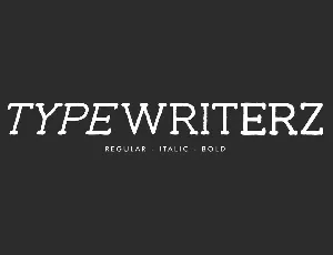 Typewriterz Demo font